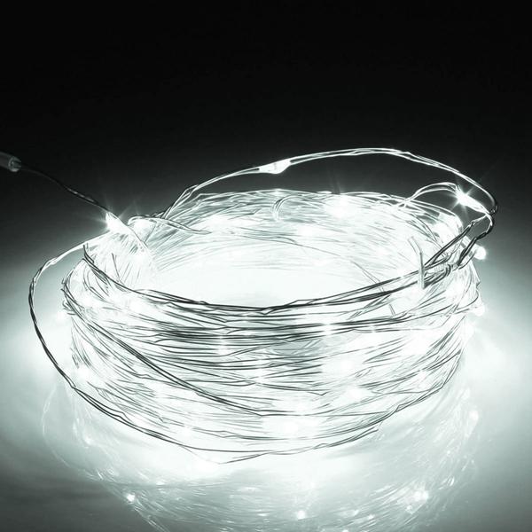 10M LED Silver Wire Fairy String Light Christmas Xmas Wedding Party Lamp 12V
