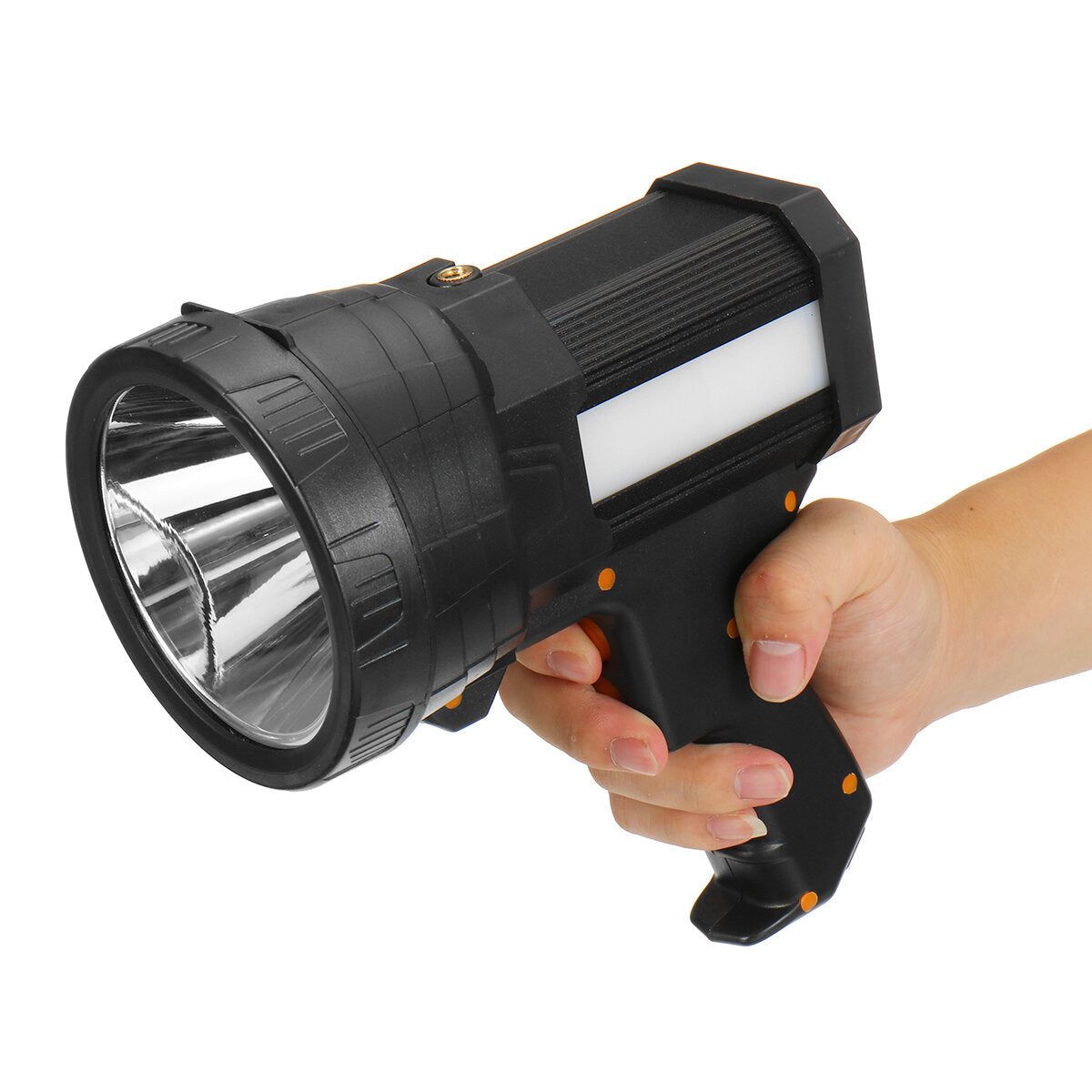 Strong LED Spotlight with Tripod USB Rechargeable Powerful Searchlight Portable Handle Flashlight For Camping Hunting Fishing