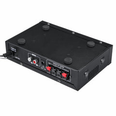 12V/220V 2CH Hi-Fi Audio Stereo Power Amplifier Bass Bluetooth FM Radio Car Home
