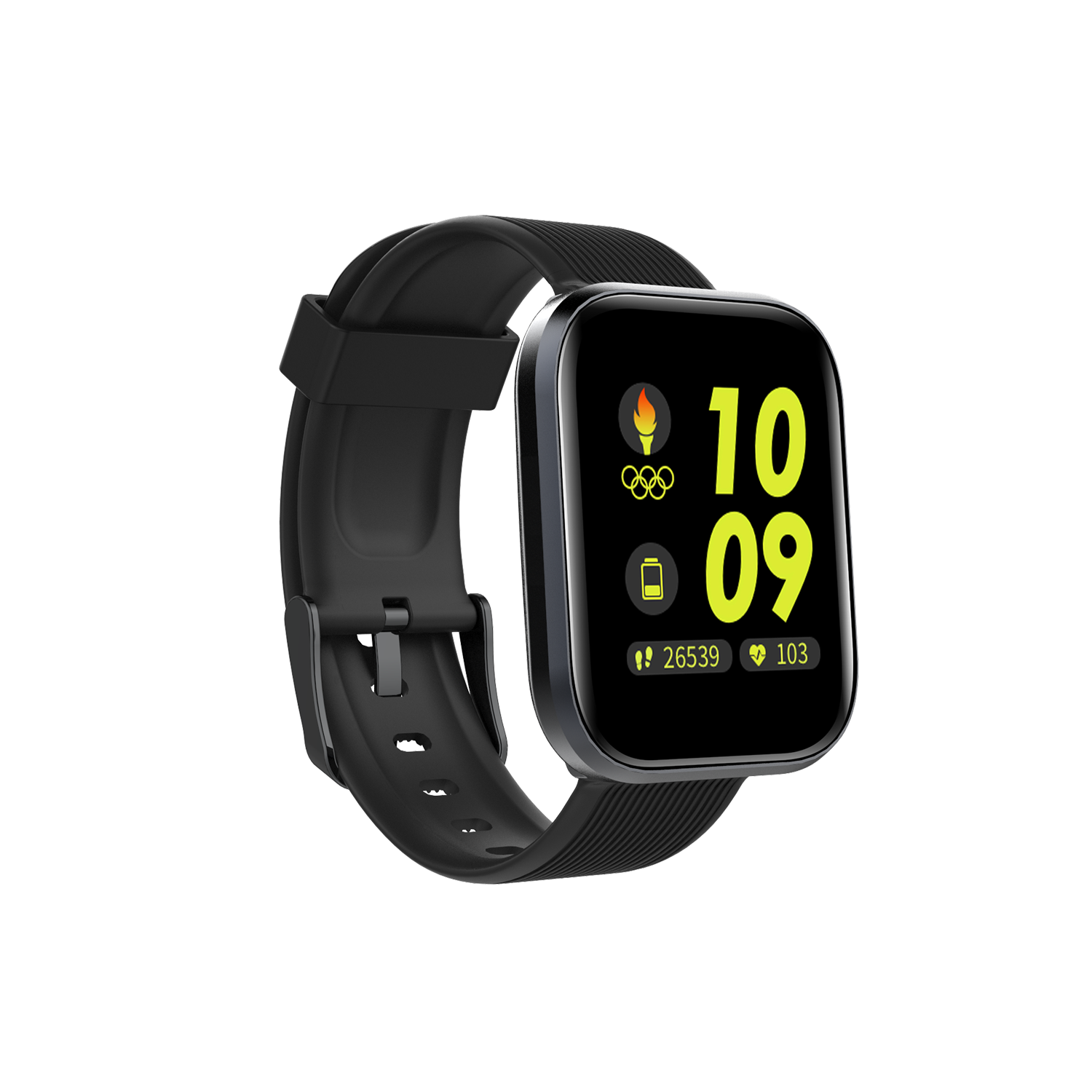 Bluetooth 5.0 1.4'' Full Touch Screen 5ATM Waterproof 24h Heart Rate Monitor Music Camera Control 30 Days Long Standby Smart Watch