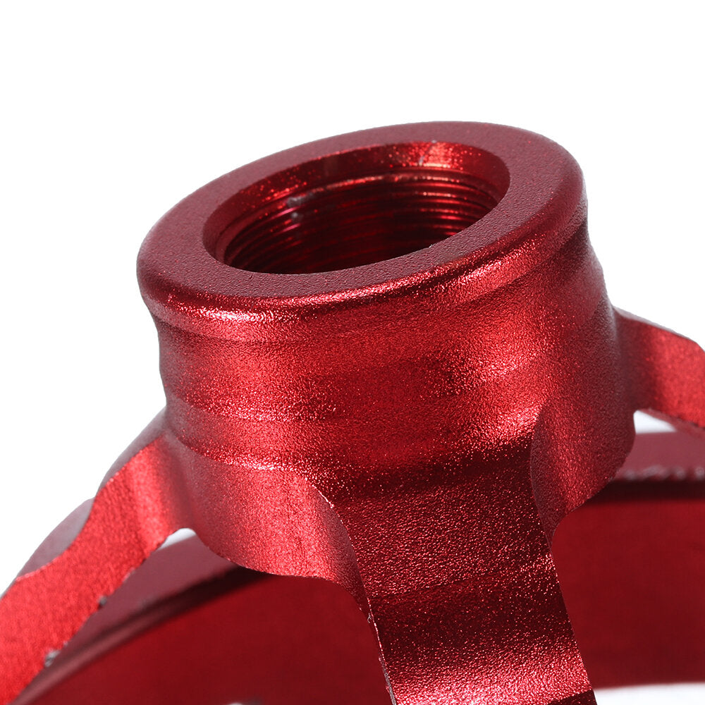 Aluminum Alloy Drill Guide Fixture with 6 Bushings (5-10mm) - Precision Vertical Drilling Tool in Red