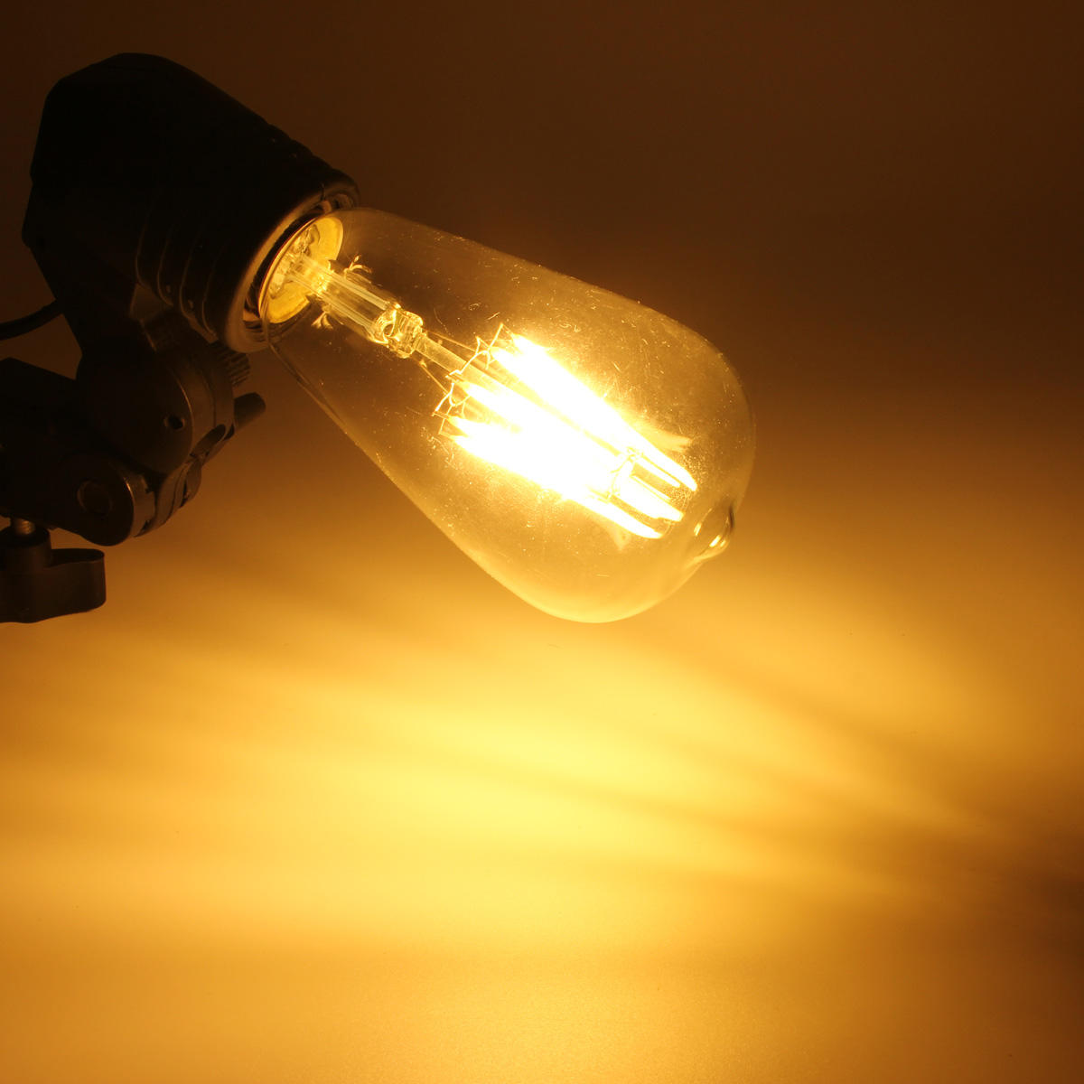E27 ST648 Warm White Vintage Edsion Non-dimmable LED COB Light Bulb AC85-265V