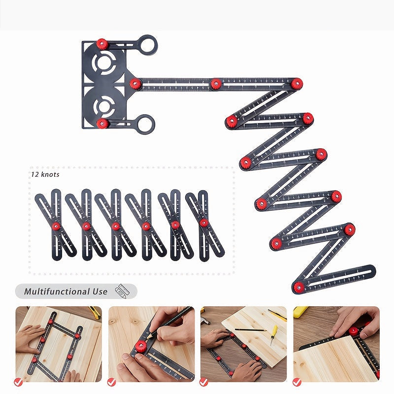 Universal Aluminum Alloy Multi Angle Measuring Ruler