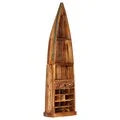 Wine rack 50x40x180 cm solid recycled wood