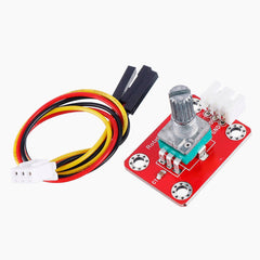 3Pcs Brick Adjustable Potentiometer Module (Pad hole) with Anti-reverse Plug White Terminal Analog Signal