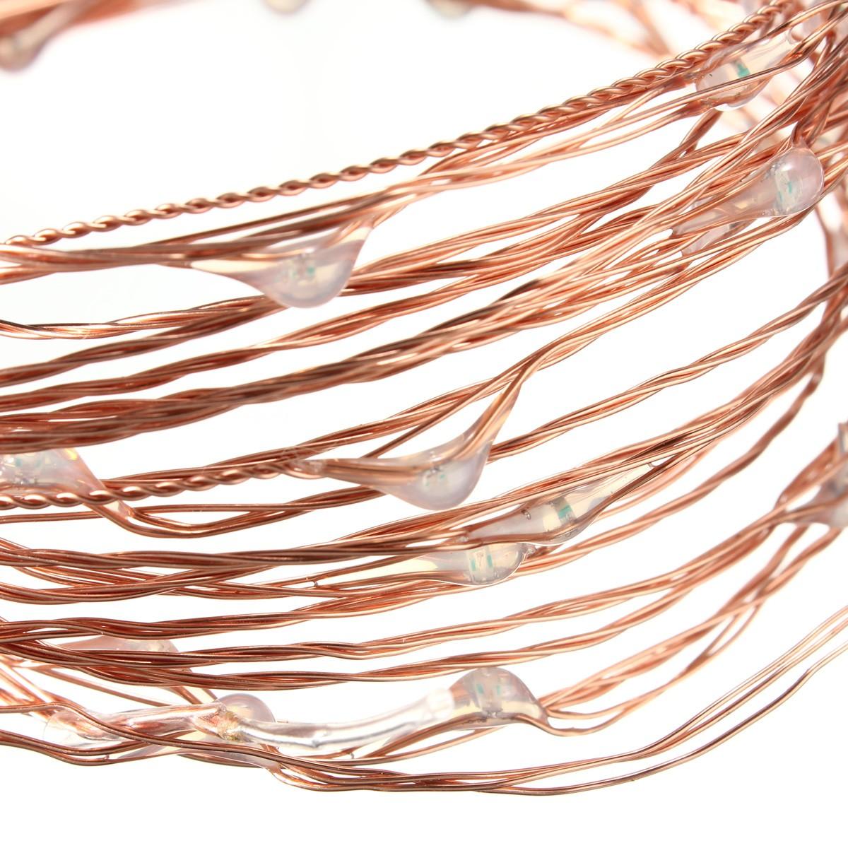 5M 50 LED Copper Wire Christmas Outdoor String Fairy Light DC12V