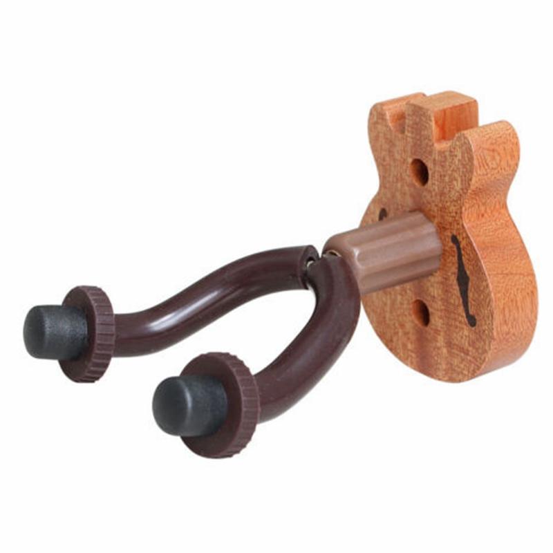Flange FH-06S/06W Sapele Wood Wall Mount Acoustic Guitar Bass Violin Hanger Hook Guitar Stand