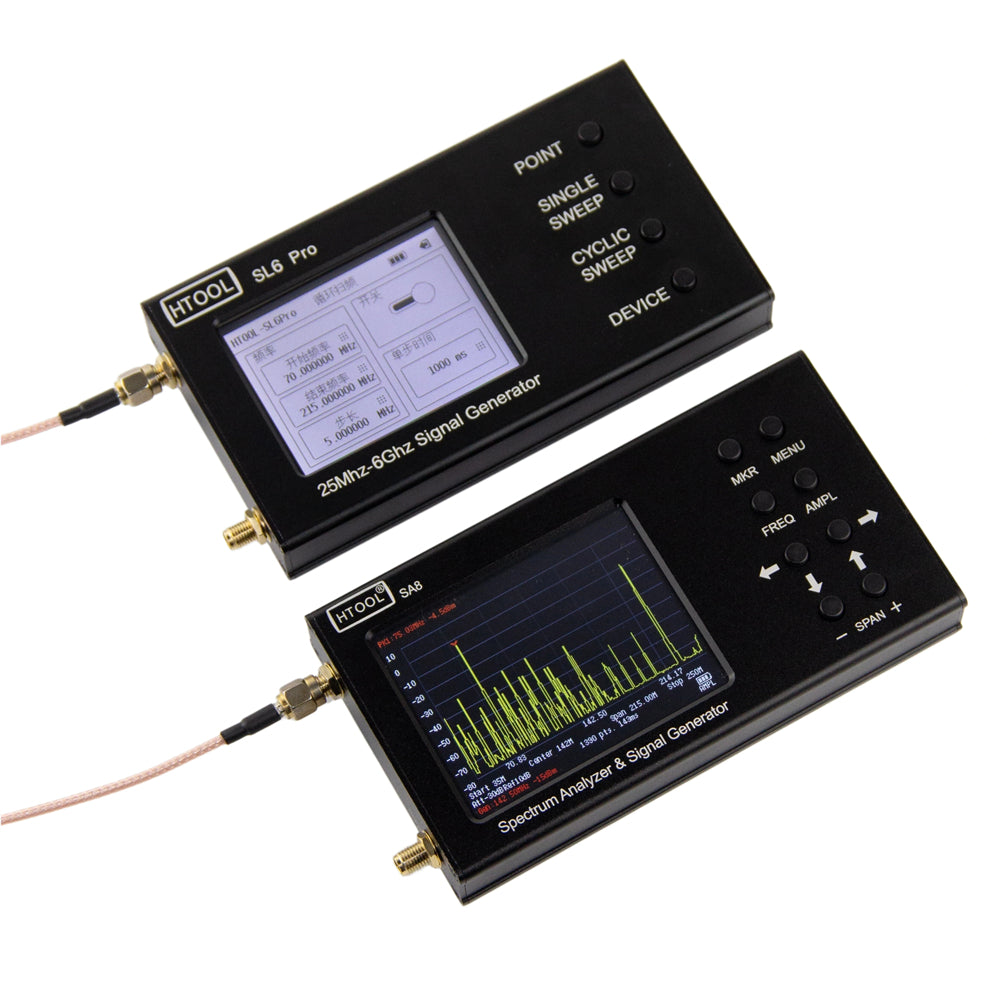 Portable Dual-Channel RF Signal Generator 9KHz-6.4GHz Ultra Low Phase Noise Test Source