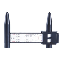 1pc Black Caliper Hub Hole Distance Measurement Tool Ruler Wheel Bolt Gauge