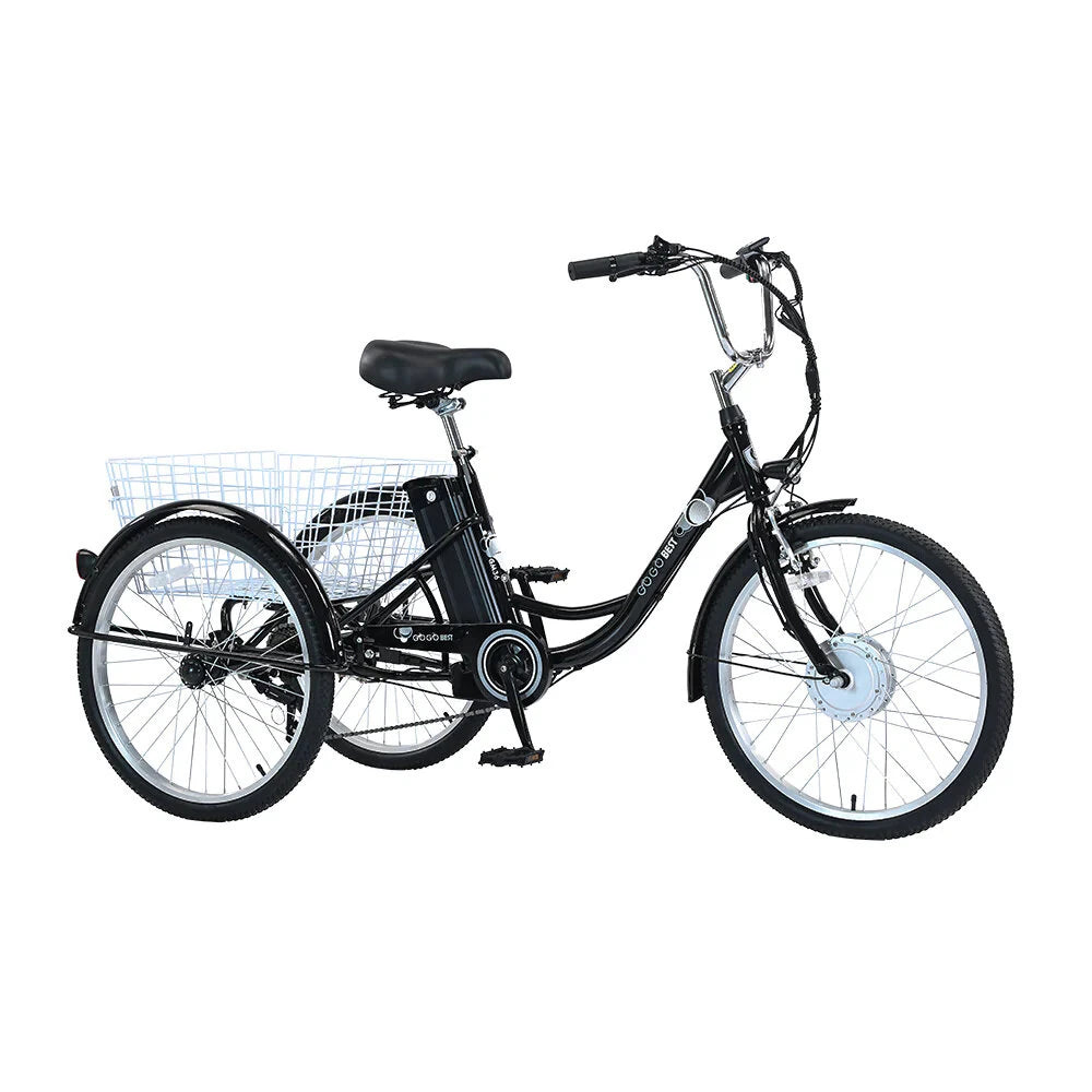 Electric Tricycle 36V 15AH Battery 350W Motor Recommended Top Speed 25KM/H 24inch 30-70KM Max Mileage 200KG Max Load Electric Tricycle
