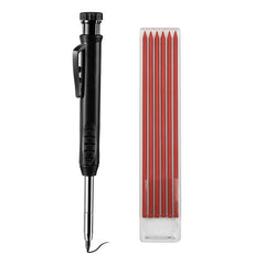 Mechanical Pencil with Sharpener Cap, Non-Slip Grip, Ideal for Carpenters, Engraving, and Scribing - 14.5cm Length