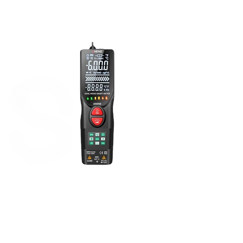 Automatic Digital Professional Multimeter 6000 Counts Electric Auto Ranging AC/DC Voltmeter Temp Ohm Hz Tester Tool