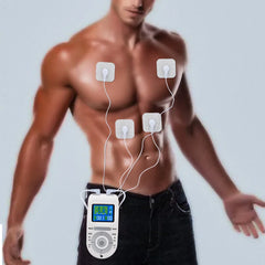 15 Modes TENS EMS Device for Pain Relief & Muscle Relaxation, LCD Display, 2 Channels, Portable, Battery Operated