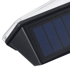 104LED Solar Powered Wall Light PIR Motion Security Flood Lamp Outdoor Light