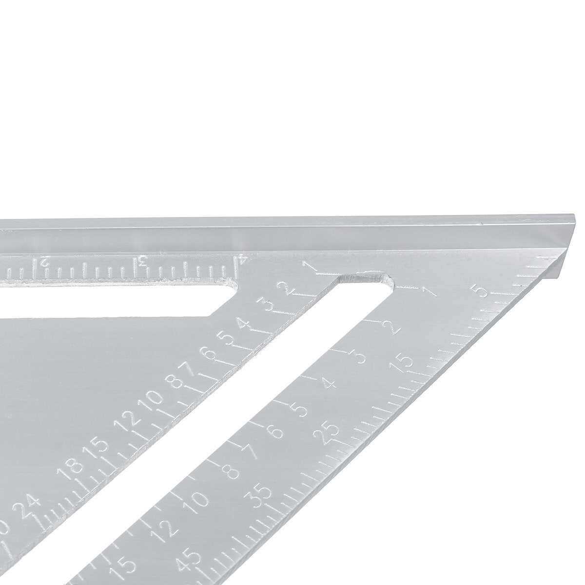 7/12" Aluminum Alloy Angle Square Triangle Ruler Roofing Carpenter Wood Working Tool