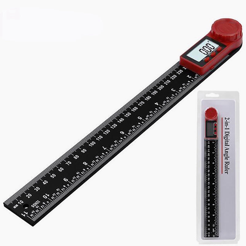 2-in-1 Digital Angle Finder Protractor Measuring Tool For Woodworking DIY