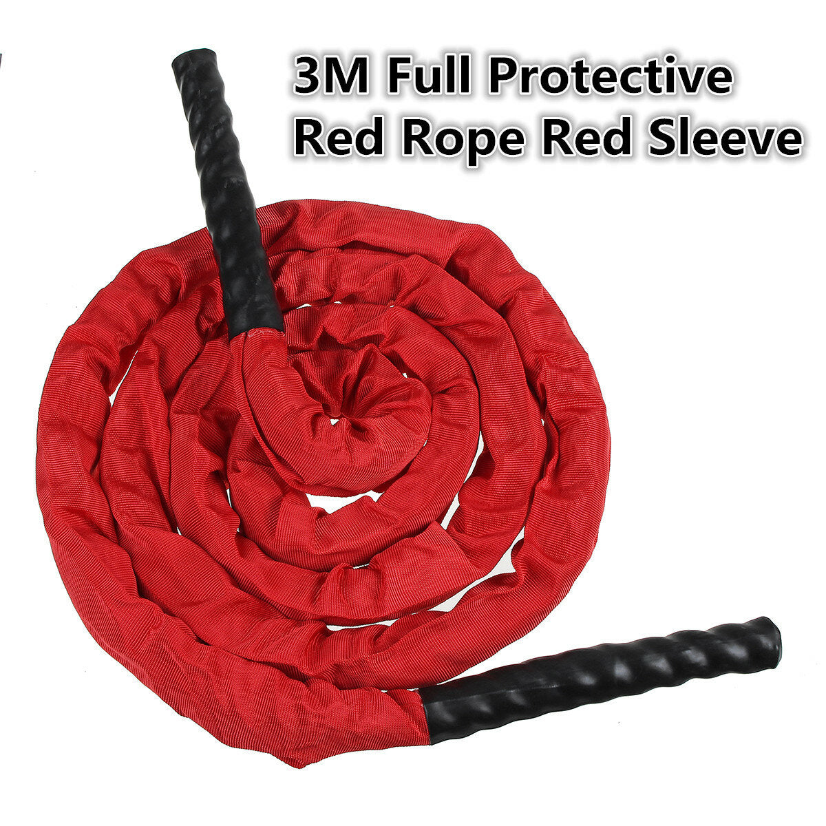 3-Colors 25mm Dia. Fitness Heavy Jump Rope 300CM Weighted Battle Skipping Ropes Power Improve Muscle Strength Training Rope