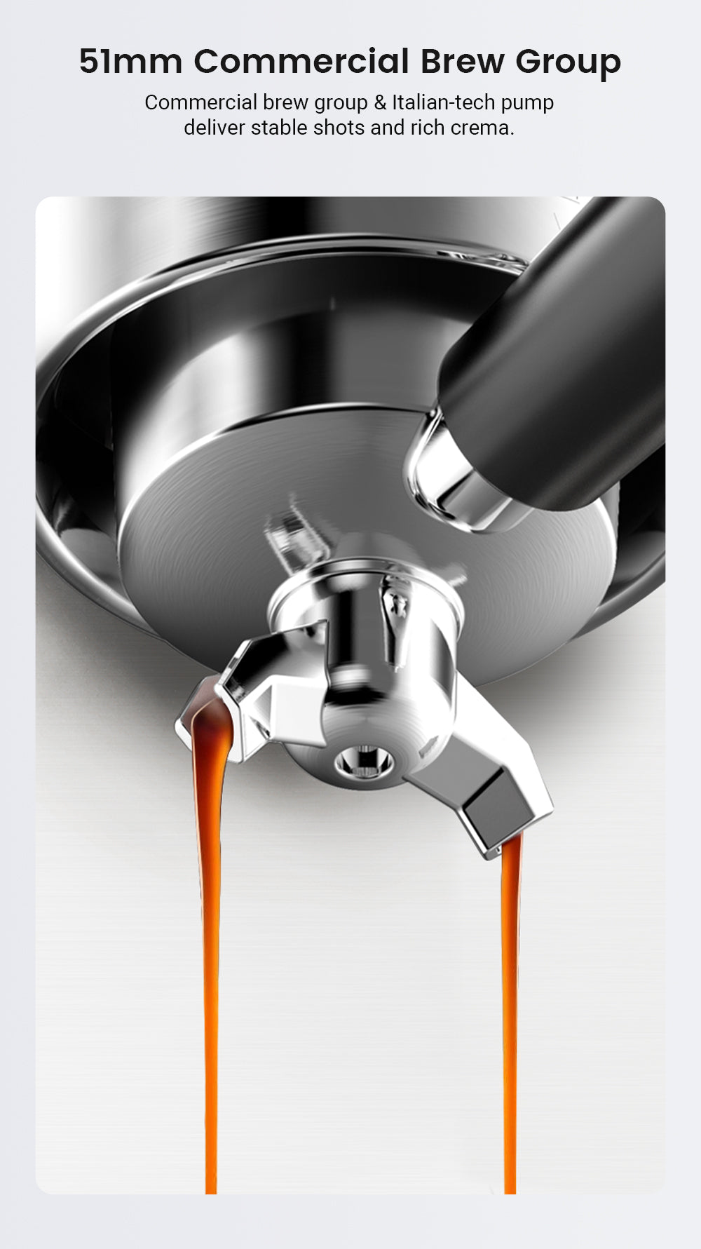 All-in-One Espresso Coffee Machine with Built-in Grinder Dual Boiler, Automatic Milk Frother Hot & Cold Brew Touch Screen