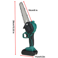 6 inch 600W Portable Electric Chain Saw Rechargeable Saws Wood Cutter Woodworking Tool