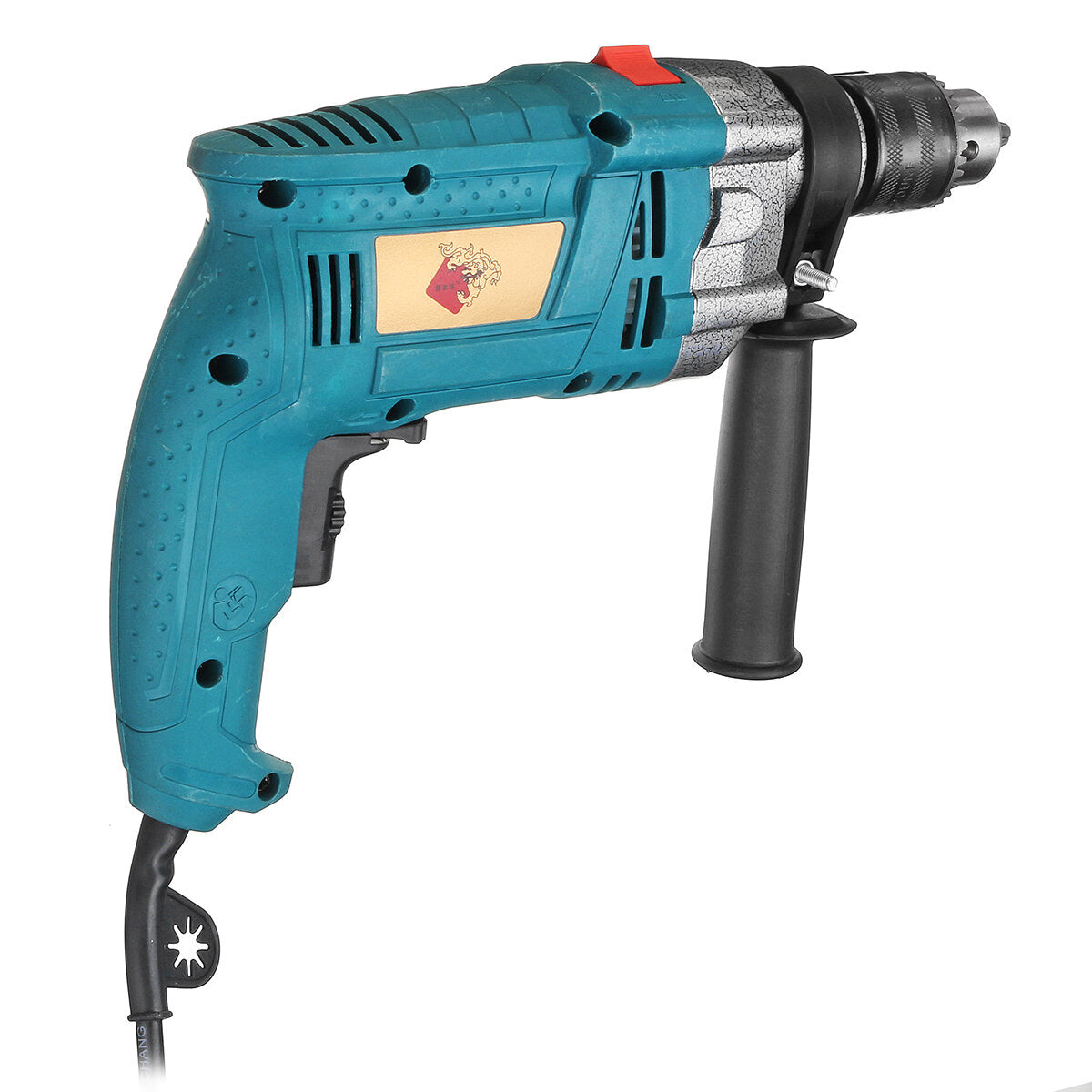 1980W 3800rpm Electric Impact Drill 360 Rotary Skid-Proof Handle With Depth Measuring Scale Spinal Cooling System Hand Tool