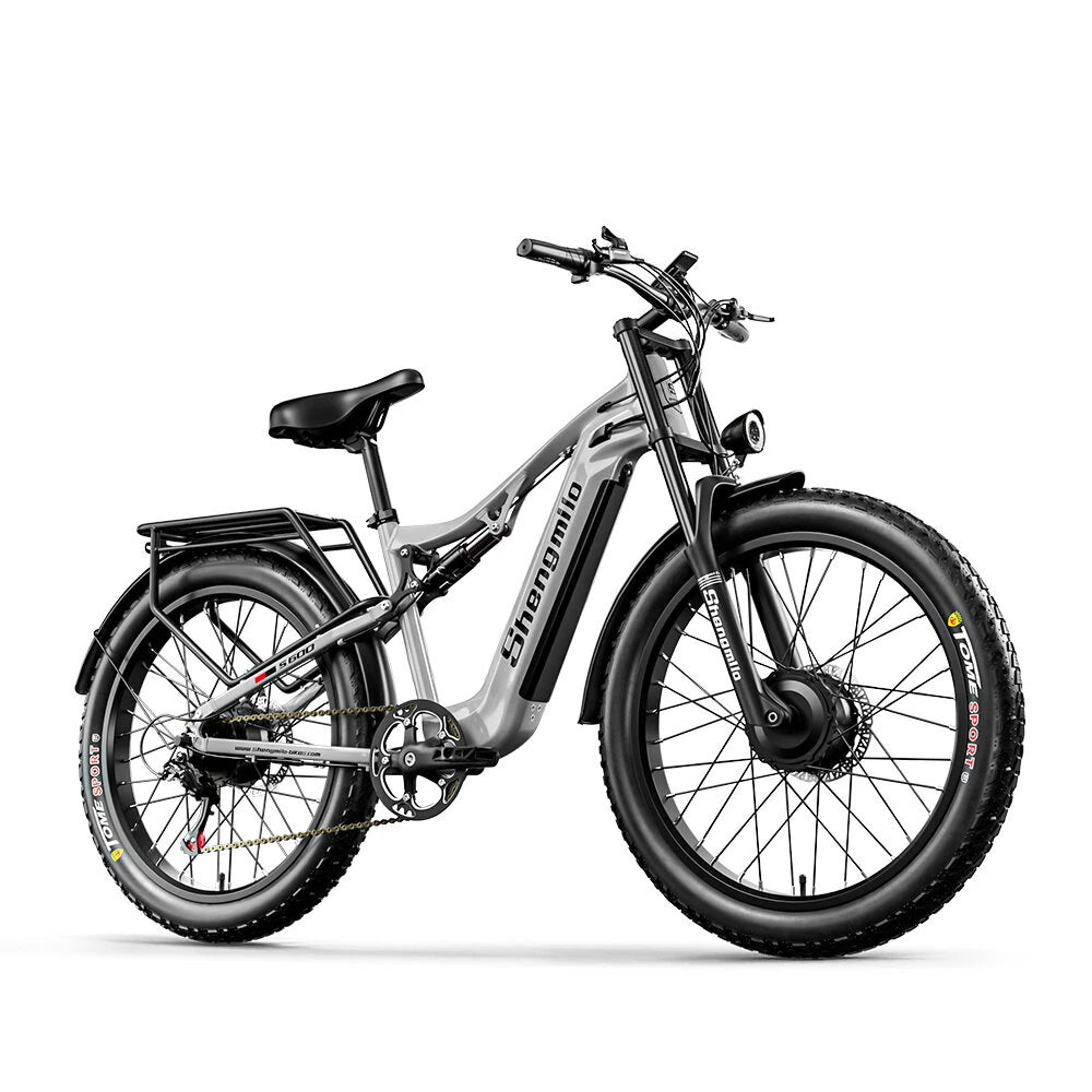 Electric Bike 48V 17.5AH SamsungBattery 1000W*2 Dual Motors Recommended Top Speed 25KM/H 26inch Tires 90KM Max Mileage 150KG Max Load Electric Bicycle