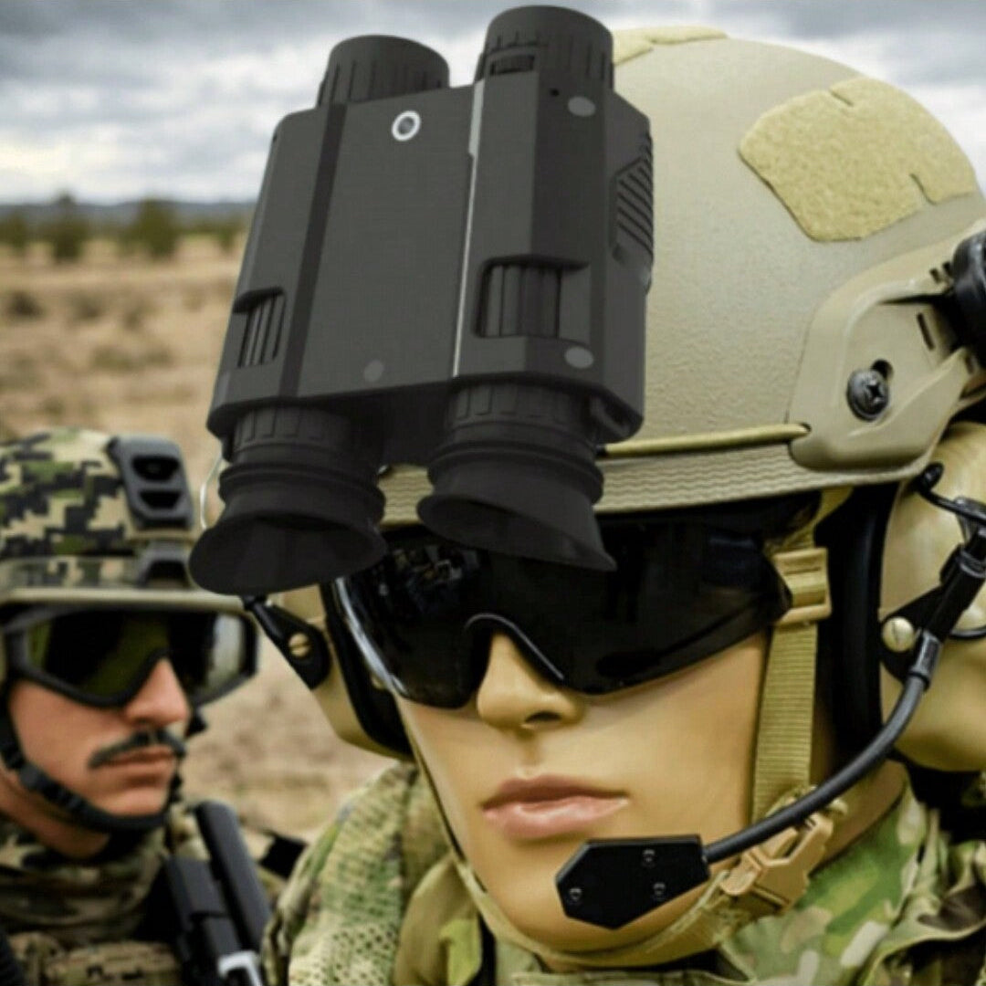 Dual-Screen Binoculars with 3D Display, 7x Magnification, Rechargeable Battery, Night Vision, and Photo/Video Capability