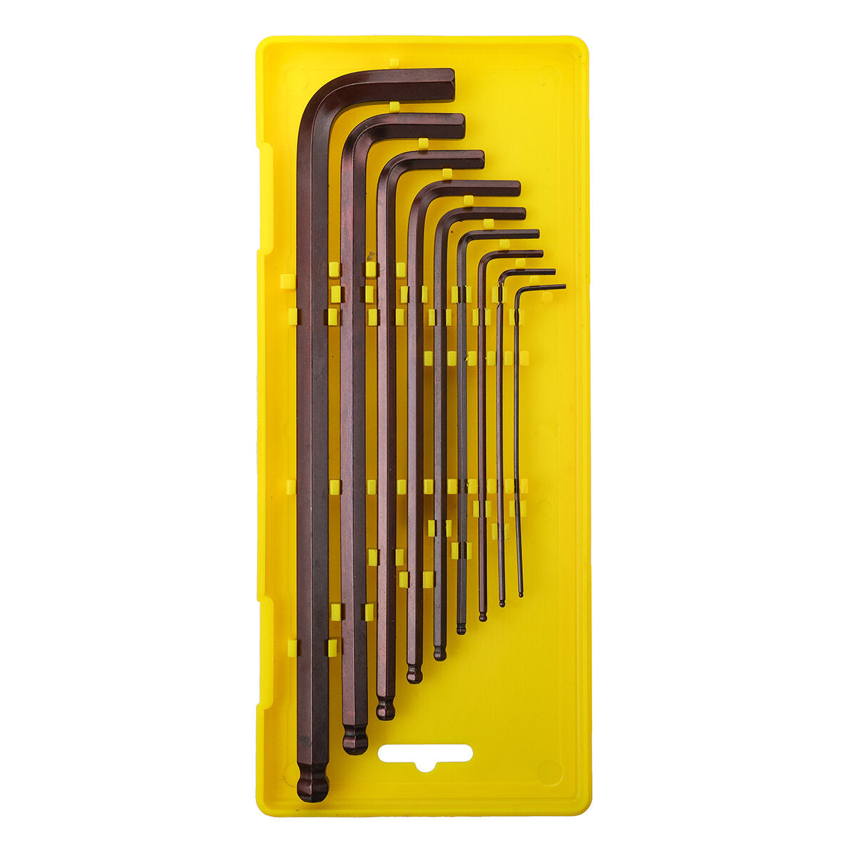 9PCS S2 Alloy Steel Ball Head L Shape Torx Allen Wrench Set 1.5mm to 10mm Repair Tools