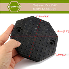 4PCS Octagon Rubber Arm Car Lift Tray Pad Accessories for Car Truck Substantial Rubber Mat