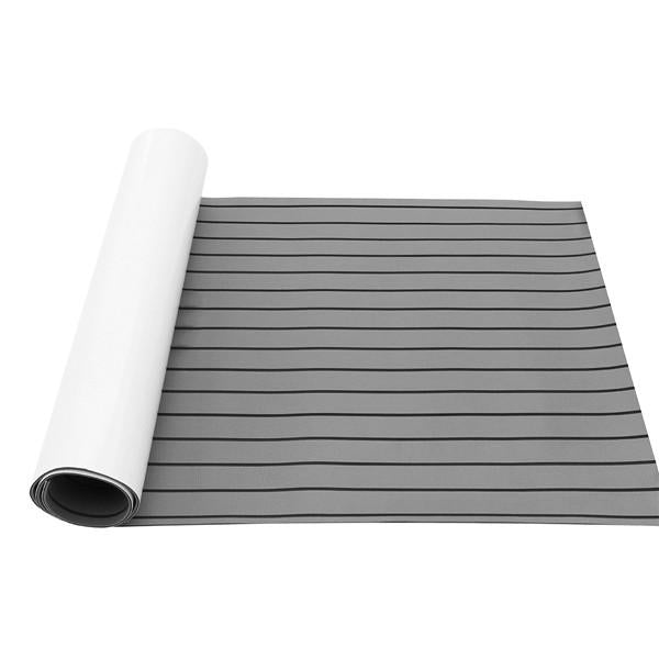 2400x900x6mm Marine Flooring Faux Teak EVA Foam Boat Decking Sheet Gray
