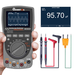 Intelligent 2 in 1 Digital 40MHz 200Msps/S Oscilloscope 6000 Counts True RMS Multimeter