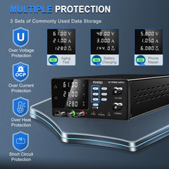 R-SPS3020C Adjustable DC Bench Power Supply & Battery Charger, 0-60V/0-30A Options, 450W/600W/900W/1200W & OCP Protection