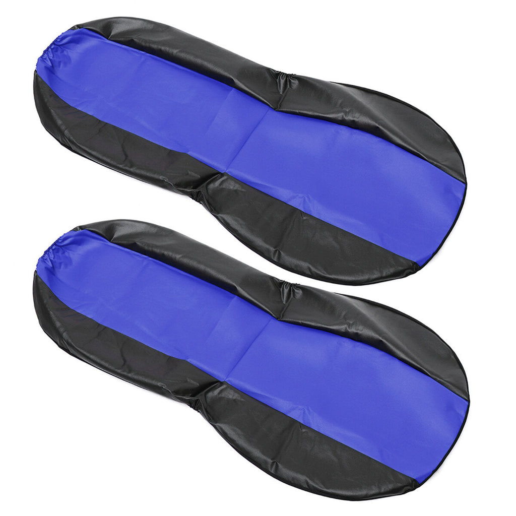 4Pcs/Set PU Leather Car Seat Detachable Cover Front Bucket Full Set Chair Protector Universal