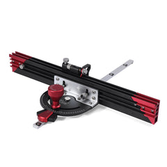 Adjustable Woodworking Tool with Laser Scale, Ergonomic Design, 15-90° Angles, Safe Push Handle, Compatible with Saws & Carvers