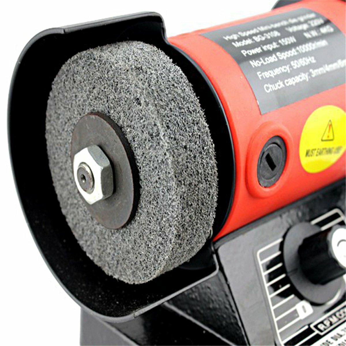 220V 150W Electric Bench Grinder Machine Double Wheel Grinding Pivots Polishing Tools Set