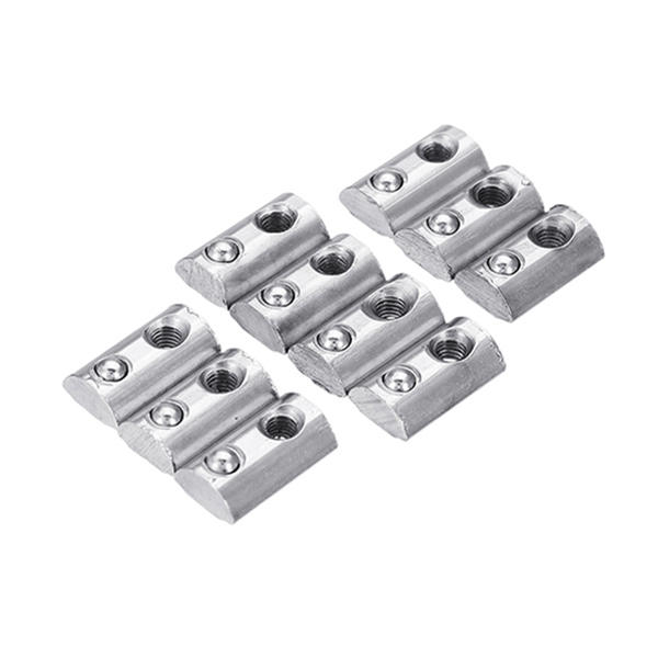10pcs 20M4 Elastic Nut T Roll Ball Spring Nuts for 2020 Series Aluminum Extrusion Profile