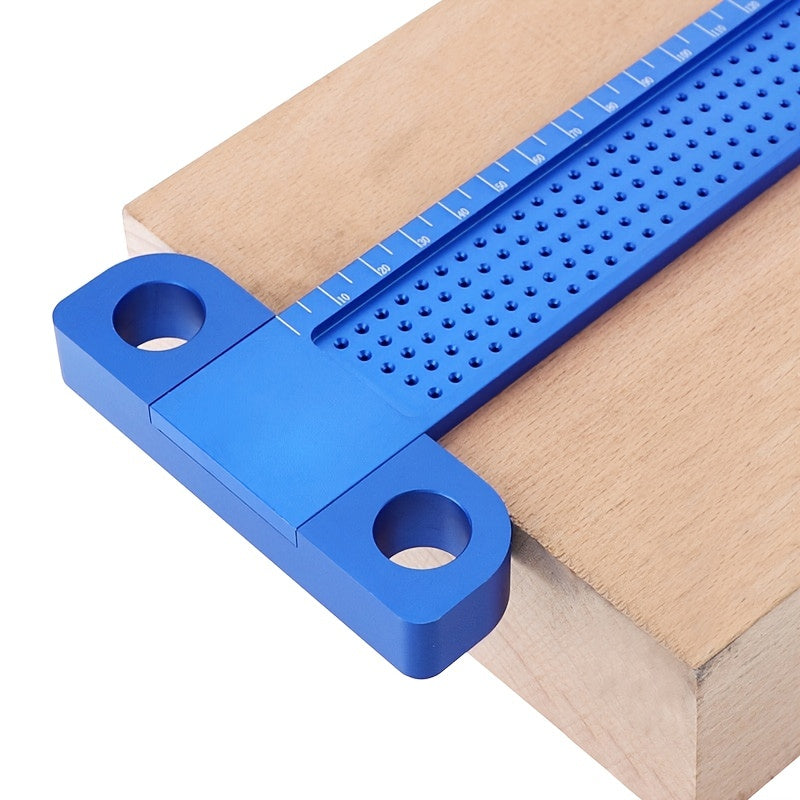 Crossed T Ruler 7inch Woodworking Scribe Precision Measuring Tools