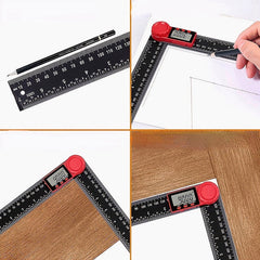 2-in-1 Digital Angle Finder Protractor Measuring Tool For Woodworking DIY
