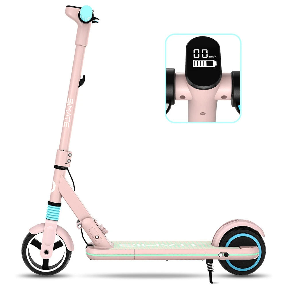 Electric Scooter For Kids 24V 2.5Ah 130W Top Speed 14KM/H Motor Front 6.5 Rear 5.5 Inch Electric Scooter 5-8KM Mileage Max Load 70Kg