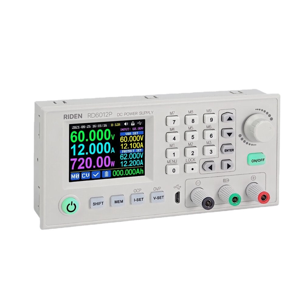 RD6012P RD6012PW USB WiFi 5 Digit DC to DC Voltage Step down Power Supply Adjustable Buck Converter Voltmeter 60V 12A