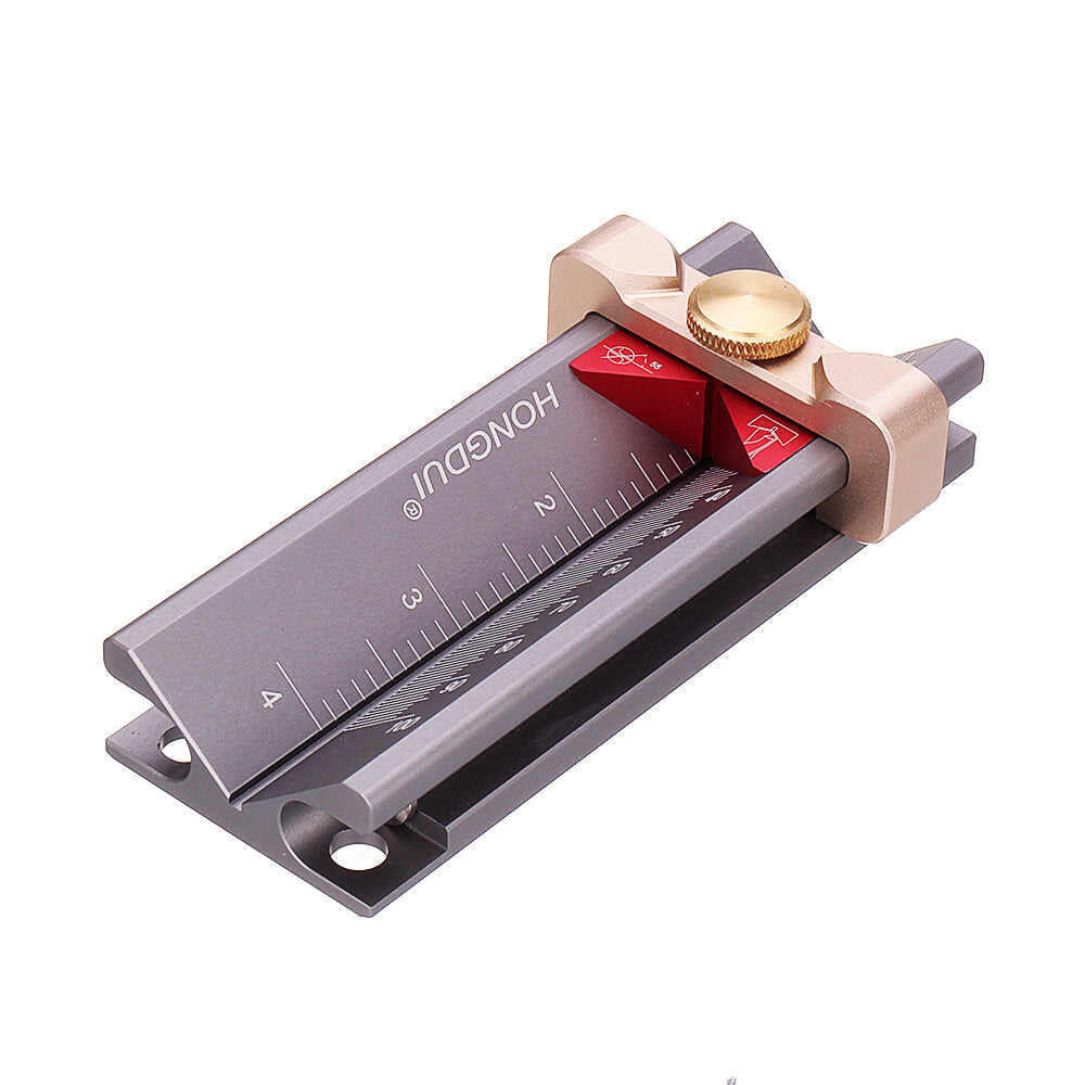 3-in-1 Multifunction Measuring Gauge for Drill Depth, Angle & Table Saw Height - Aluminum Alloy, Metric & Inch Scale