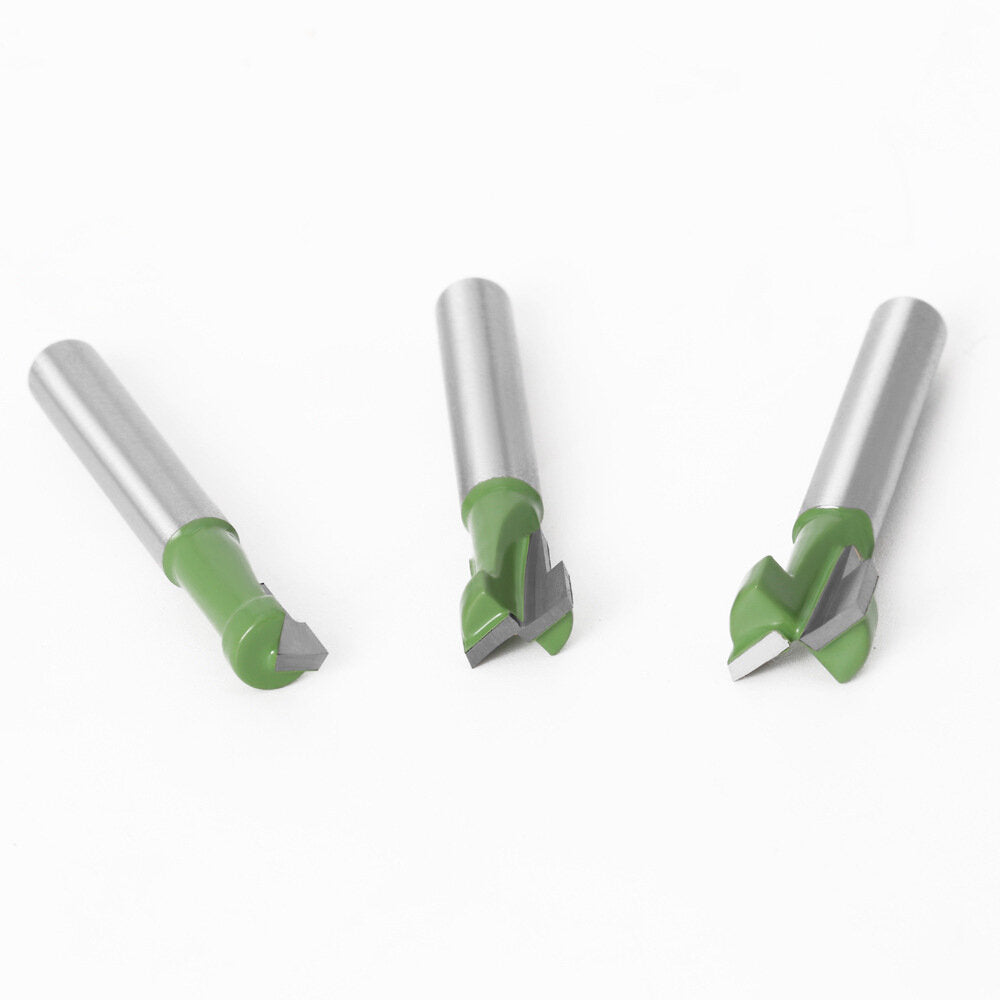 6mm 1/4" Shank T-Track Slotting & T-Slot Keyhole Cutter Router Bit Steel Handle 5/16" 3/8" 1/2" Length Cutter For Wood