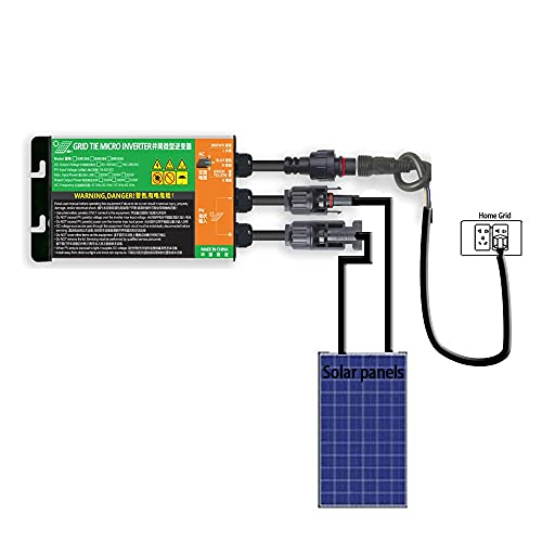 MPPT Grid Tie Micro Inverter PV Input DC16-26V AC220V Output Home Use Small Solar Power System for 12V Panel Balcony Station