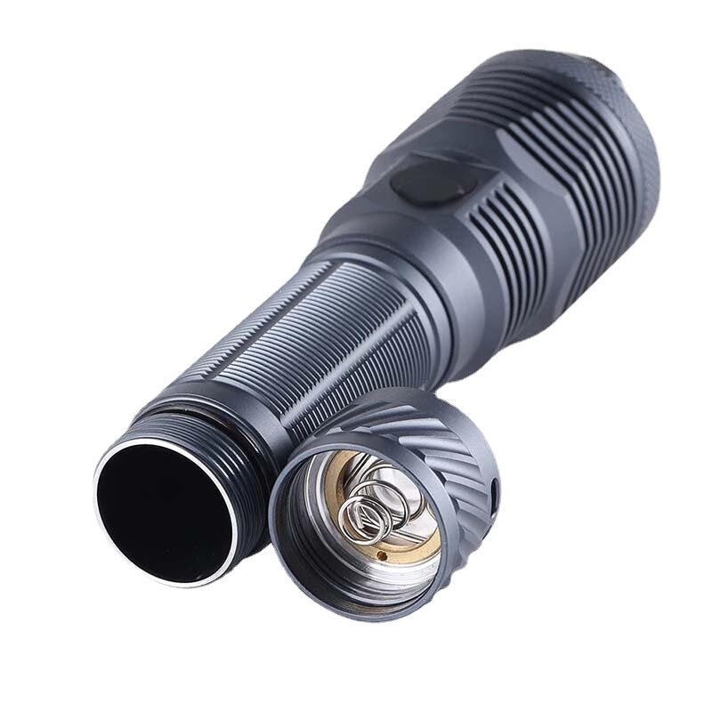Powerful 21700 Flashlight Type-c Charging Port Aluminum Alloy Long Range Strong LED Torch Spotlight