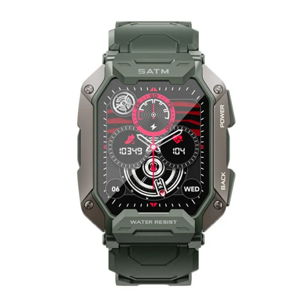 1.81" HD Smart Watch - Bluetooth Call, Heart Rate, Blood Pressure, Sleep Monitor, Multi-Sport, Music Playback, 1ATM Waterproof, 60 Days Standby