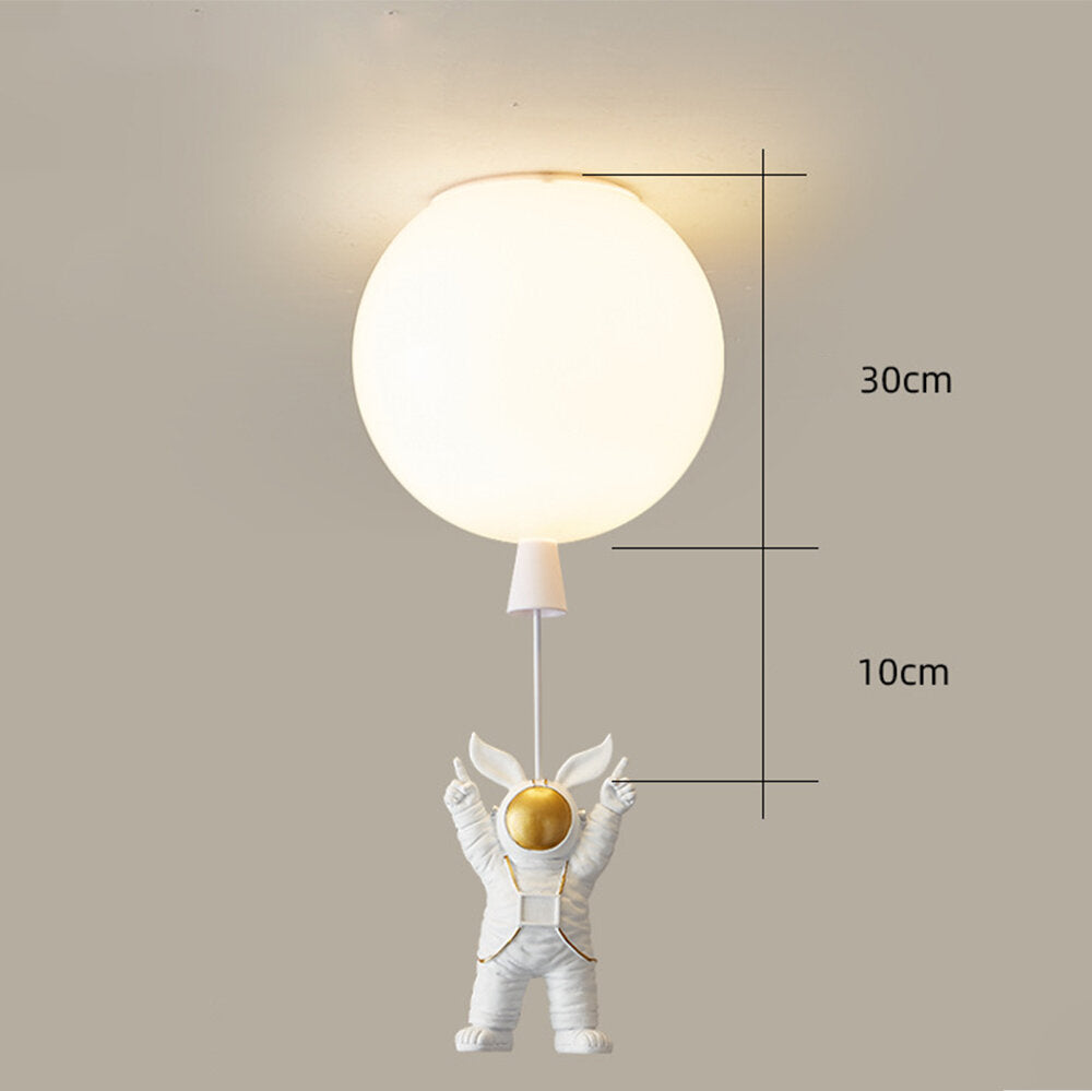 20CM/25CM/30CM/35CM E27 Nordic LED Ceiling Light Fixture Cartoon Astronaut Balloon Lamp For Children Nursery Room Bedroom Home Decor Modern Lighting