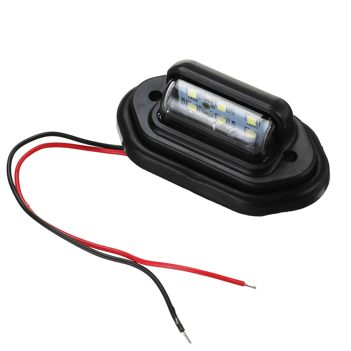 2PCS 10-30V 12V 24V 6 SMD LED License Plate Tag Lights Lamps For Boat Truck SUV Trailer Truck Trailer VAN Caravan Universal