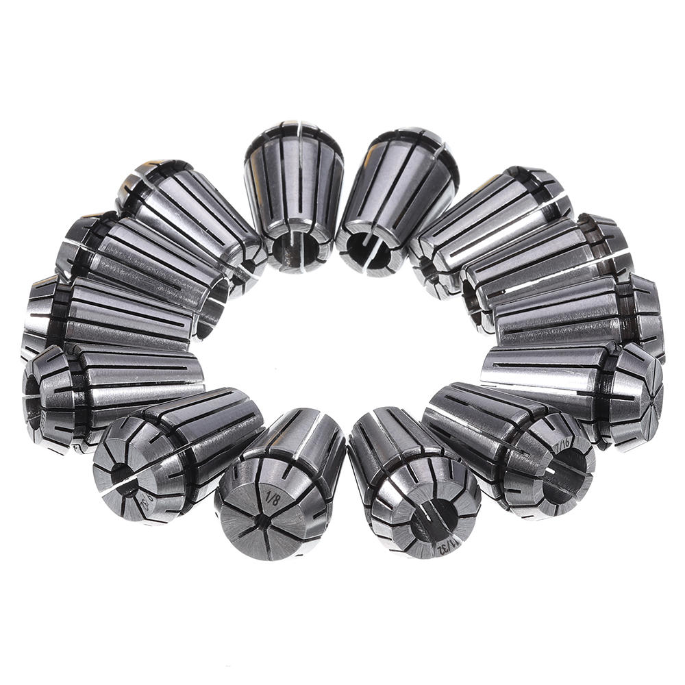14pcs ER20 Spring Collet Set 1/8-1/2 Inch Chuck Collet for CNC Milling Lathe Tool
