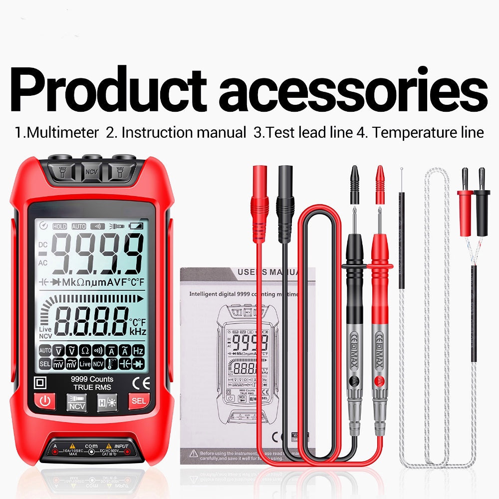 Non-Contact Intelligent Anti-Burning Multimeter Multi-Function Circuit Diagnostic
