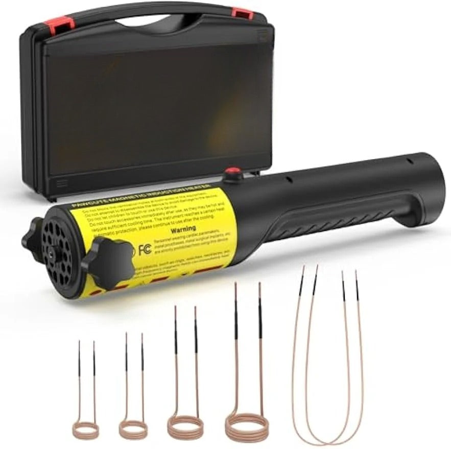 Greenzach MagHeat™ 1200W Magnetic Induction Heater Kit | Flameless Rusty Bolt Remover Tool | 8-Coil Master Set