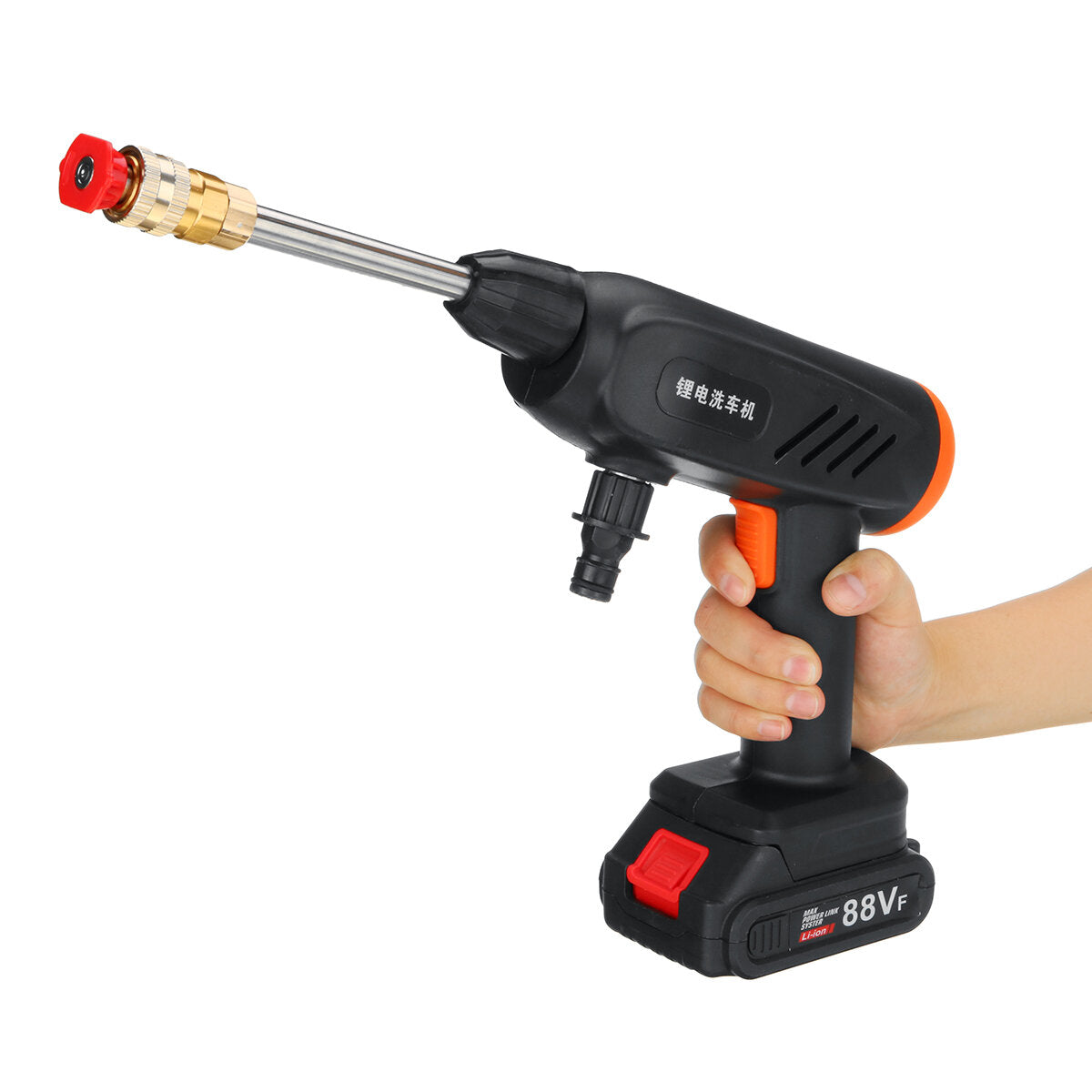 Cordless High Pressure Washer Car Washing Machine Water Cleaner Spray Guns W/ None/1/2 Battery For Makita